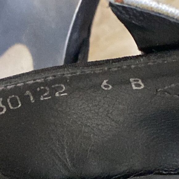 Stuart Weitzman Black Satin Heels Silver Rhinestone Moon & Star Mule Sandals - Picture 14 of 15